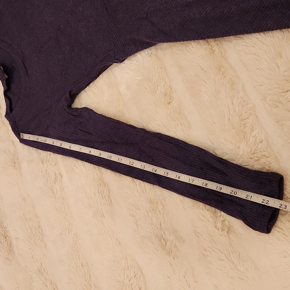 Lulus Fit and Fair Navy Ribbed Long Sleeve Skater Dress size S - Picture 15 of 16